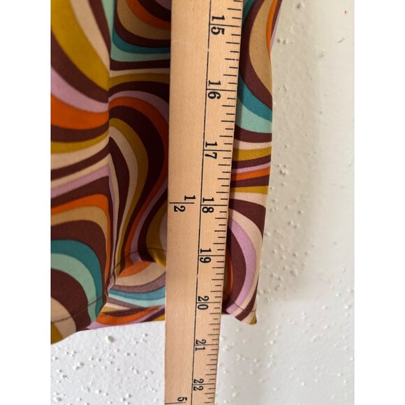 Milk & Honey Psychedelic Wavy Print Cami Top Retro Y2K - Picture 10 of 11